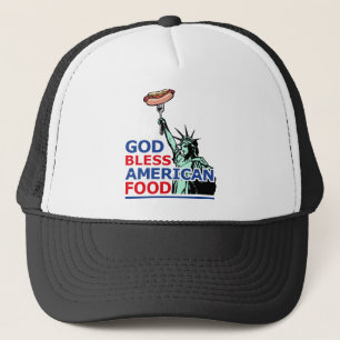 GRILLEN und Grillidee: Gott segnen amerikanische Truckerkappe