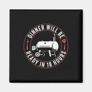 Grillen Vater Funny Smoking Meat Smoker Barbecue V Magnet