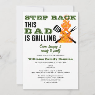 GRILLEN Vater Grilling Funny Annual Family Wieders Einladung