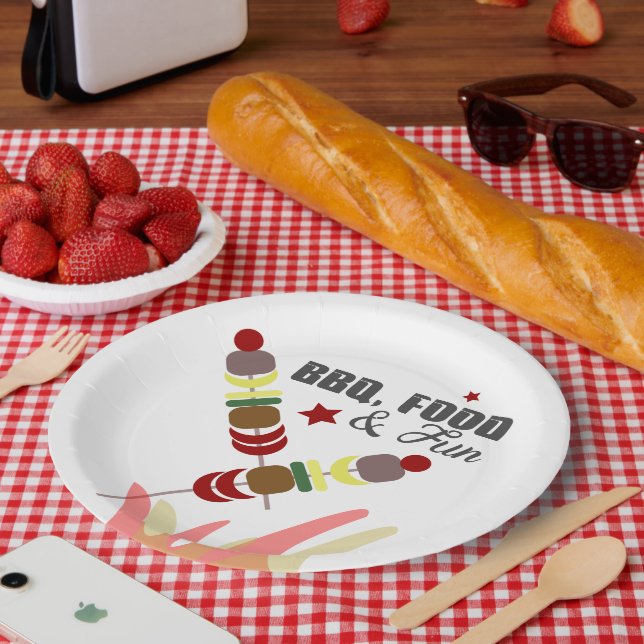 GRILLEN Vatertag Vater Opa Cookout Pappteller (Picknick)