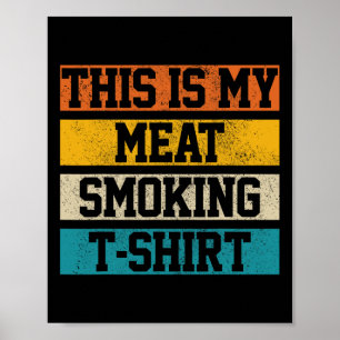 Grillen Vintag Grillmeister Koch Geschenk Dies ist Poster