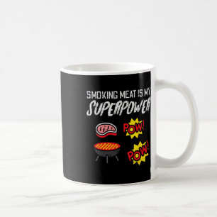 Grillen von Fleisch Meine Superkraft Bbq Barbecue Kaffeetasse