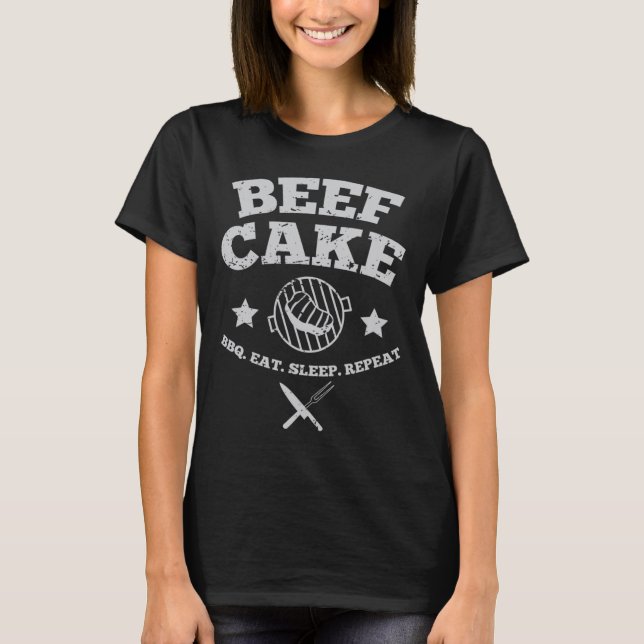 Grillen von Rindfleisch T-Shirt (Vorderseite)