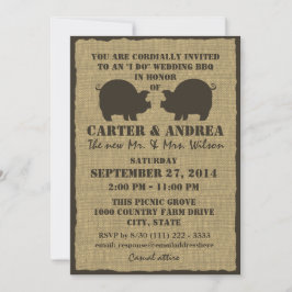 GRILLEN Wedding Reception Einladung