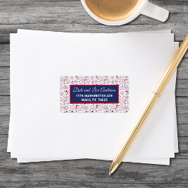 GRILLEN zum amerikanische Unabhängigkeitstag Unabh Adressaufkleber