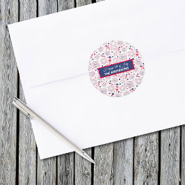 GRILLEN zum amerikanische Unabhängigkeitstag Unabh Runder Aufkleber