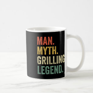 Grillender BBQ Lustiger Mann Mythos Grill-Legende  Kaffeetasse