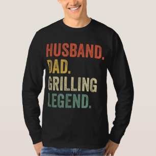 Grillender BBQ-Vater Lustiger Ehemann Grill-Vater T-Shirt