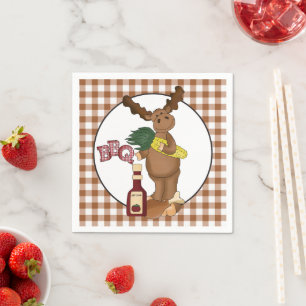 Grillenelch-Party-Papierservietten Serviette