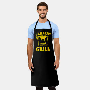 Griller grillen Bratwurst Barbecue Gelb Schürze