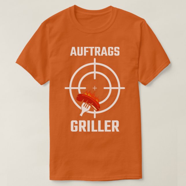Griller GRILLEN Grill Master Grill Schürze 1 T-Shirt (Design vorne)