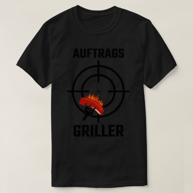 Griller GRILLEN Grill Master Grill Schürze T-Shirt (Design vorne)