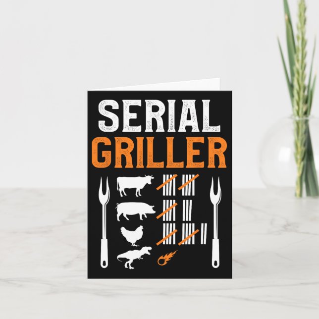 Griller-Grillen Karte (Vorderseite)