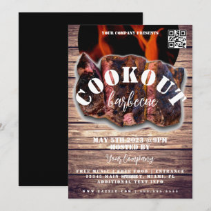 Grillfest-Steak-Event-Firmenparty- Flyer Einladung