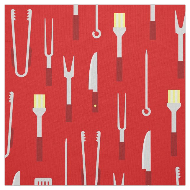 Grillgeräte Sommer BBQ Koch rot Stoff (Muster)