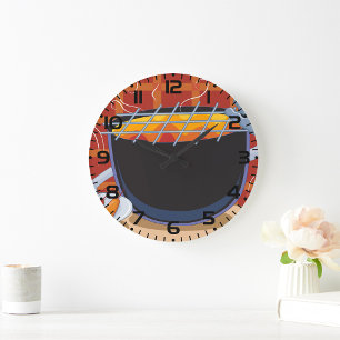 Grillgerichte Große Wanduhr