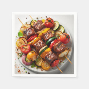 Grillgerichte Serviette