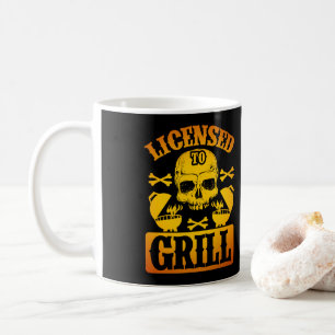 Grillgrillfleisch für Grillgerichte Kaffeetasse