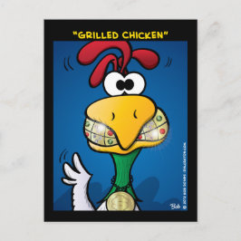 "Grillhühnchen" Postkarte