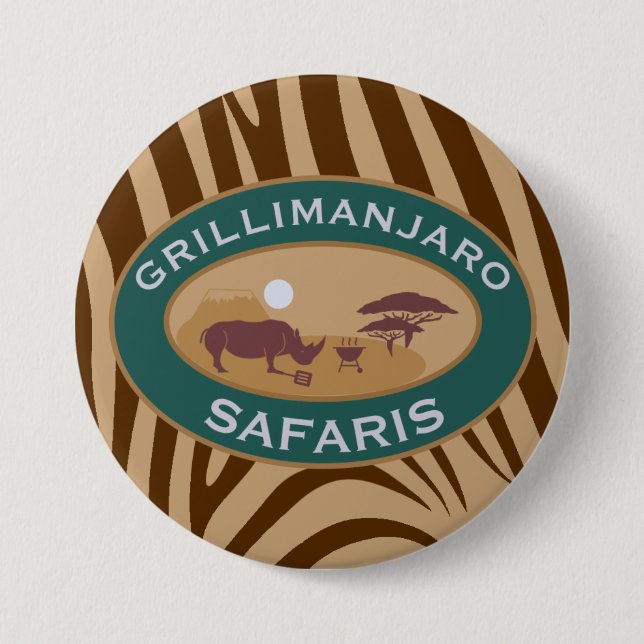Grillimanjaro Knopf Button (Vorderseite)