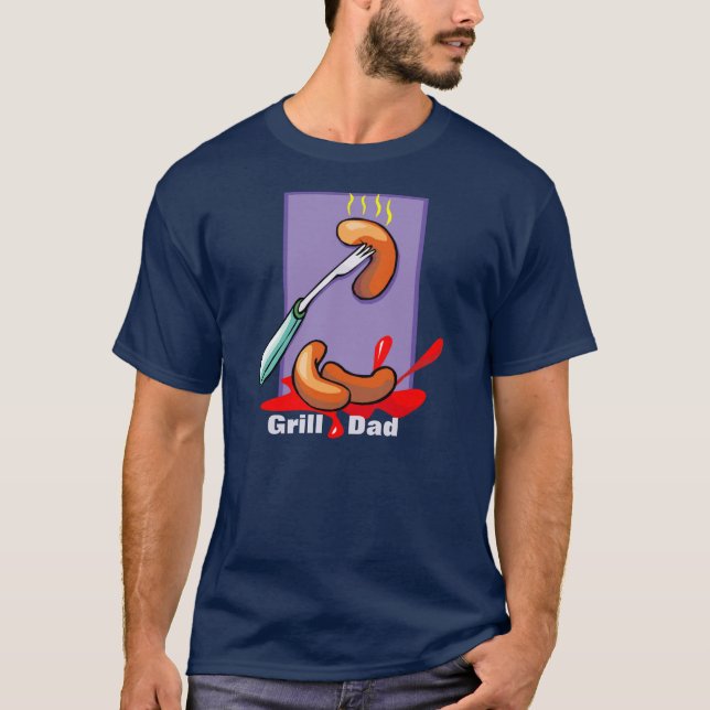 Grillin' Day mit Hot Dogs T-Shirt (Vorderseite)
