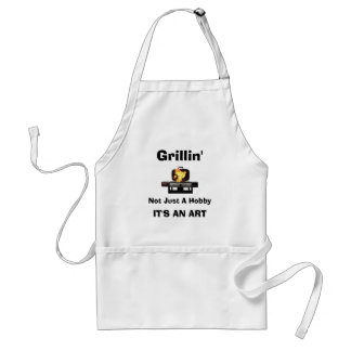 Grillin', nicht gerade ein Hobby, ITIS EINE KUNST Schürze