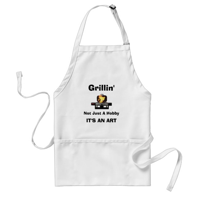 Grillin', nicht gerade ein Hobby, ITIS EINE KUNST Schürze (Vorne)