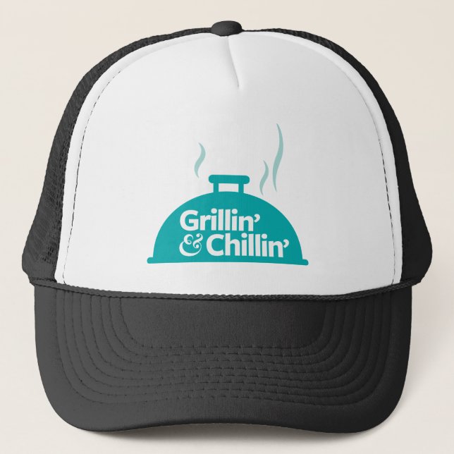 Grillin u. Chillin Truckerkappe (Vorderseite)
