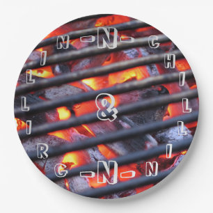 Grillin und Chillin PapierTeller