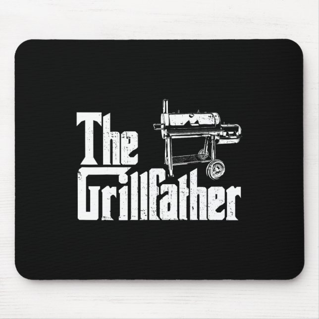 Grilling Smoker And Grill Chef Grillfather Grilled Mousepad (Vorne)