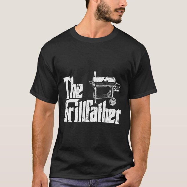 Grilling Smoker And Grill Chef Grillfather Grilled T-Shirt (Vorderseite)