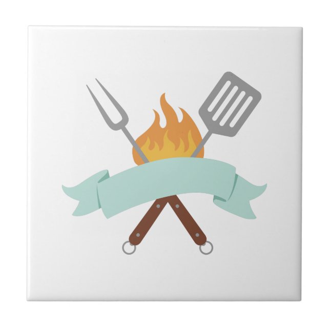 Grillinstrumente Fliese (Vorderseite)