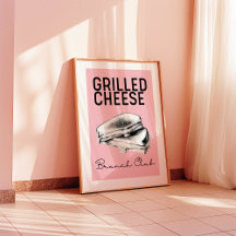 Grillkäse Brunch Club | Trendy Wall Art