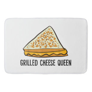 Grillkäse Queen Funny Grilled Cheese Badematte