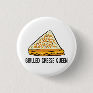 Grillkäse Queen Funny Grilled Cheese Button