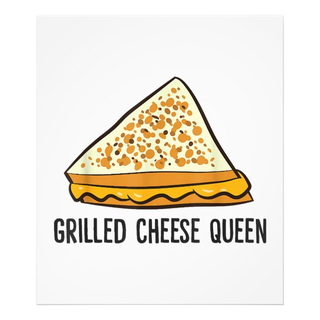 Grillkäse Queen Funny Grilled Cheese Fotodruck (Vorne)