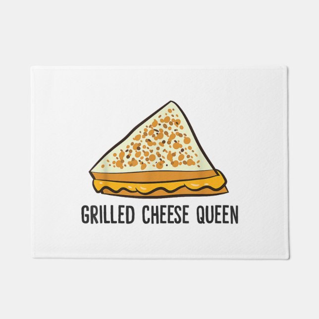 Grillkäse Queen Funny Grilled Cheese Fußmatte (Vorderseite)