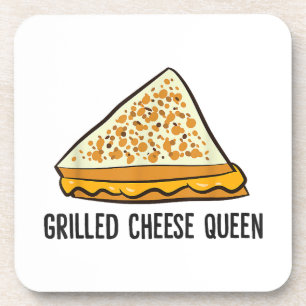 Grillkäse Queen Funny Grilled Cheese Getränkeuntersetzer