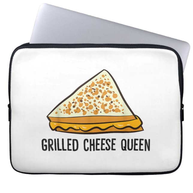 Grillkäse Queen Funny Grilled Cheese Laptopschutzhülle (Vorderseite)
