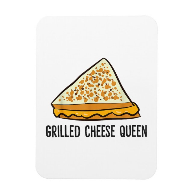 Grillkäse Queen Funny Grilled Cheese Magnet (Vertikal)