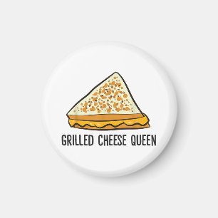 Grillkäse Queen Funny Grilled Cheese Magnet