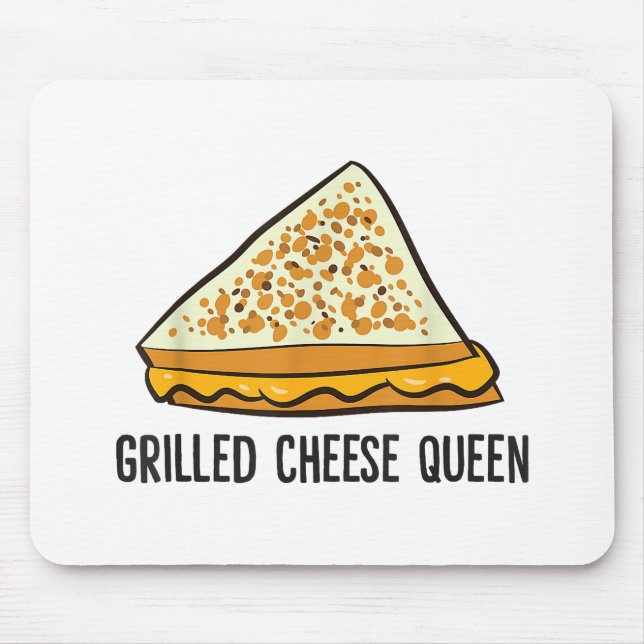 Grillkäse Queen Funny Grilled Cheese Mousepad (Vorne)