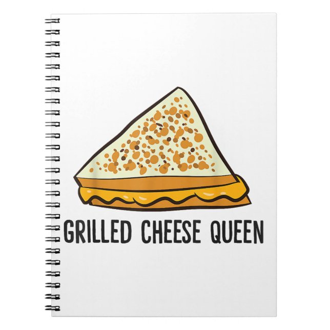 Grillkäse Queen Funny Grilled Cheese Notizblock (Vorderseite)