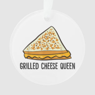 Grillkäse Queen Funny Grilled Cheese Ornament