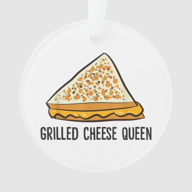 Grillkäse Queen Funny Grilled Cheese Ornament (Vorderseite)