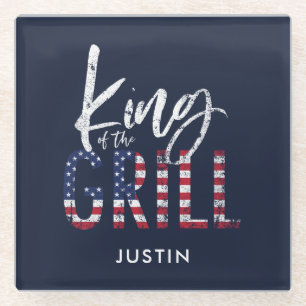 Grillkönig Glasuntersetzer