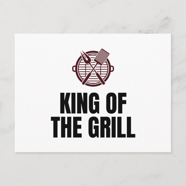 Grillkönig Postkarte (Vorderseite)