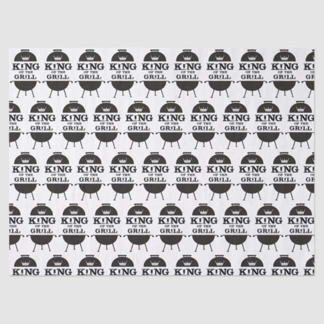 Grillkönig, Schwarz-weiße Krone Seidenpapier (Vorderseite)