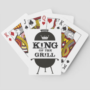 Grillkönig, Schwarz-weiße Krone Spielkarten