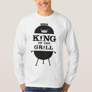 Grillkönig, Schwarz-weiße Krone T-Shirt